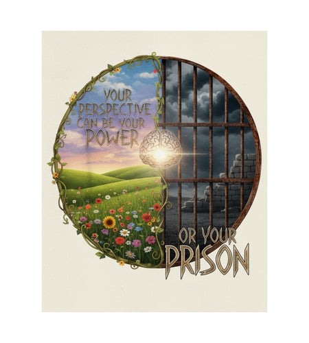 Inspirational Matte Vertical Posters - "Your Perspective Can Be Your Power or Your Prison"