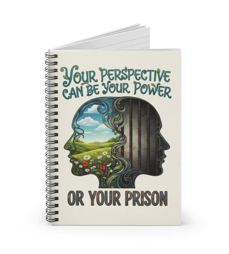Inspirational Spiral Notebook - Your Perspective Can Be Your Power