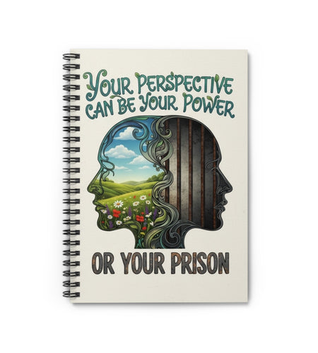 Inspirational Spiral Notebook - Your Perspective Can Be Your Power