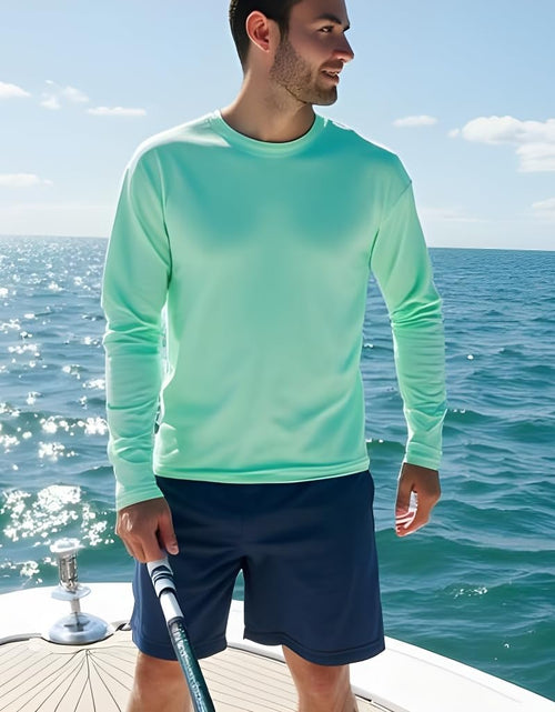 Load image into Gallery viewer, Swim Shirts for Men UPF50+ Sun Protection Shirts Mens Long Sleeve Mens Rash Guard