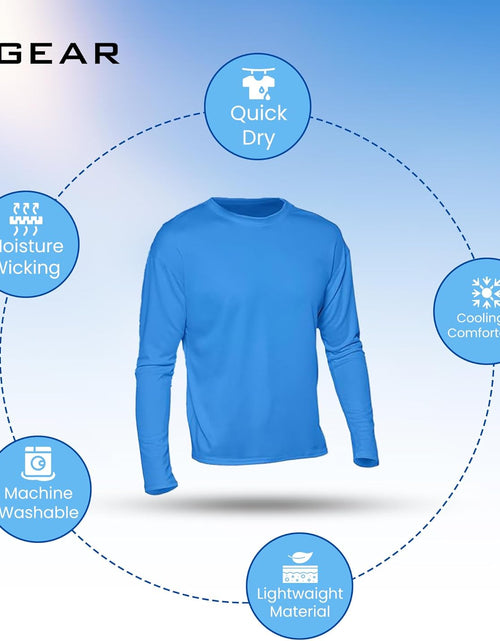 Load image into Gallery viewer, Swim Shirts for Men UPF50+ Sun Protection Shirts Mens Long Sleeve Mens Rash Guard