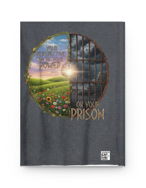 Load image into Gallery viewer, Inspirational Hardcover Journal - &quot;Your Perspective Can Be Your Power or Your Prison&quot;
