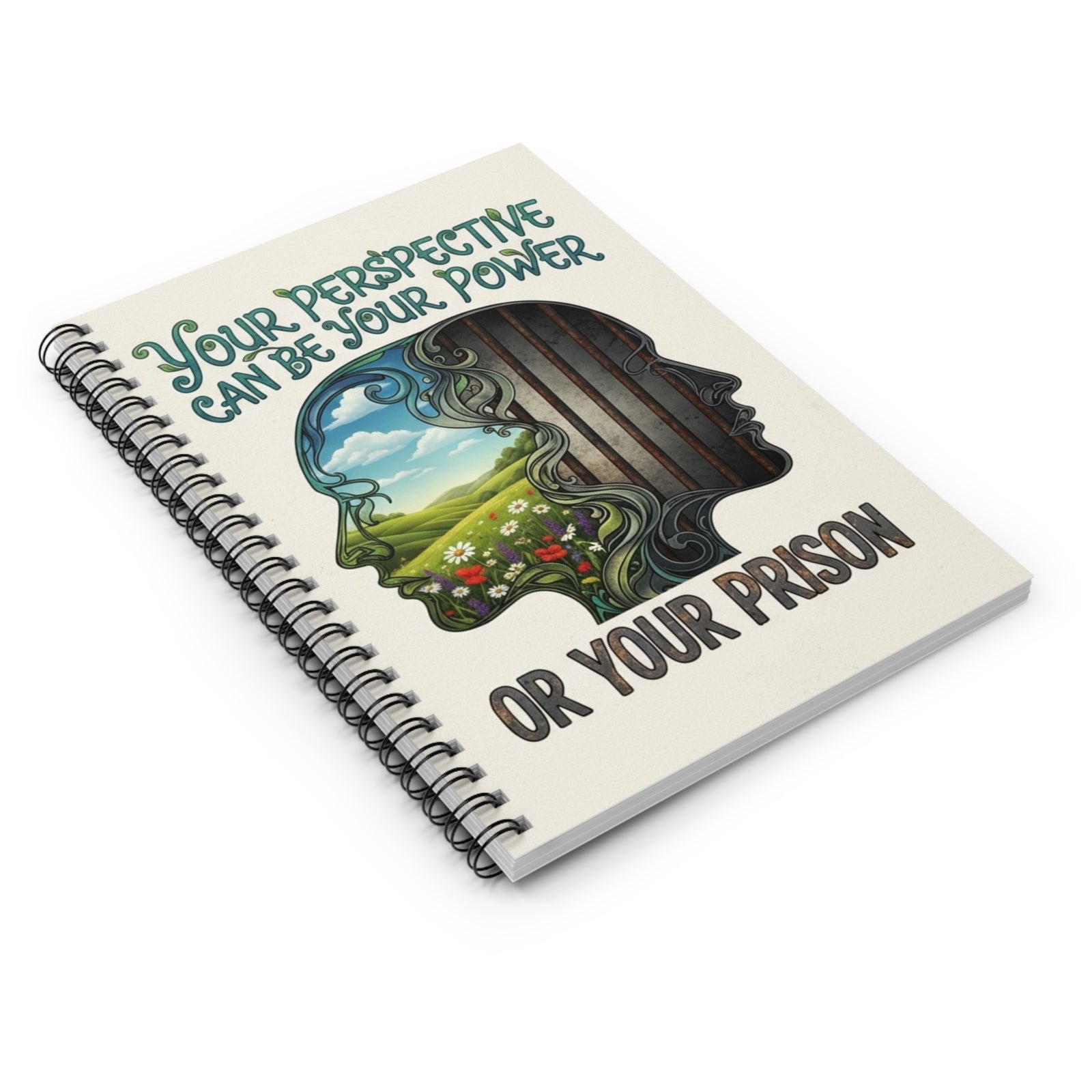 Inspirational Spiral Notebook - Your Perspective Can Be Your Power