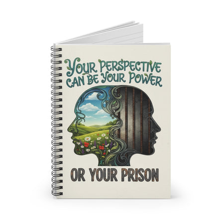 Inspirational Spiral Notebook - Your Perspective Can Be Your Power