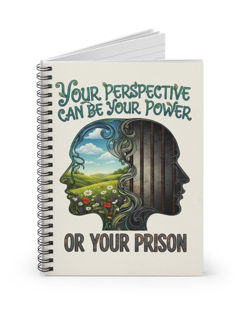 Load image into Gallery viewer, Inspirational Spiral Notebook - Your Perspective Can Be Your Power
