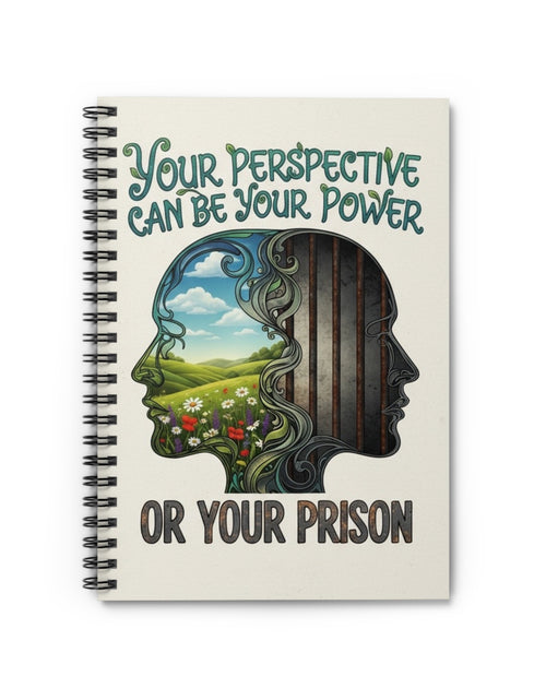 Load image into Gallery viewer, Inspirational Spiral Notebook - Your Perspective Can Be Your Power
