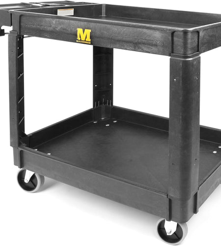 80855 500-Pound Service Cart with Two Trays (40" X 17" Overall Dimensions)
