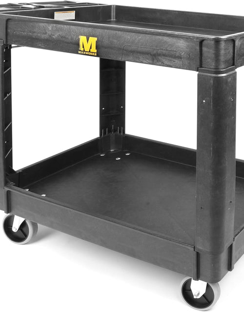 Load image into Gallery viewer, 80855 500-Pound Service Cart with Two Trays (40&quot; X 17&quot; Overall Dimensions)
