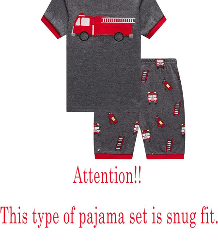 Pajamas Set for Boys Kids Short Pjs Baby Summer Cotton Sleepwears