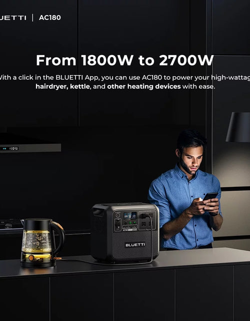 Load image into Gallery viewer, AC180 Solar Generator, 1440W | 1152Wh Lifepo4 Power Station, Portable for Off-Grid, Home, Camping, RV
