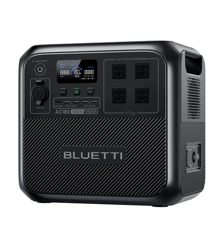 AC180 Solar Generator, 1440W | 1152Wh Lifepo4 Power Station, Portable for Off-Grid, Home, Camping, RV