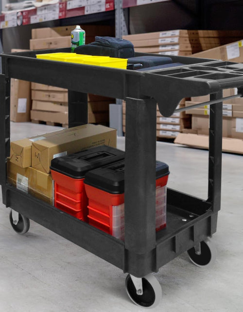Load image into Gallery viewer, 80855 500-Pound Service Cart with Two Trays (40&quot; X 17&quot; Overall Dimensions)
